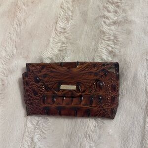 Brown Crocodile Embossed glasses case